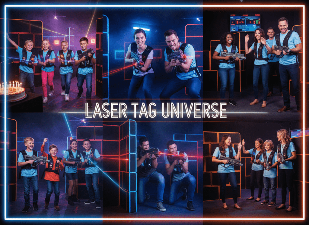 Diverse Zielgruppen beim Lasertag - Kindergeburtstag und Erwachsene Teams Diverse Zielgruppen beim Lasertag - Kindergeburtstag und Erwachsene Teams