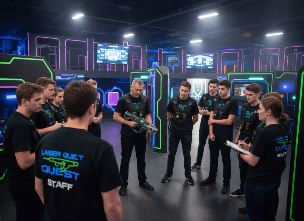 Lasertag Personal Team Training Einweisung von Mitarbeitern Lasertag Personal Team Training Einweisung von Mitarbeitern
