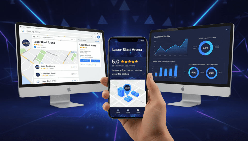 Local SEO Marketing für Lasertag Google Maps Ranking und Bewertungen Local SEO Marketing für Lasertag Google Maps Ranking und Bewertungen